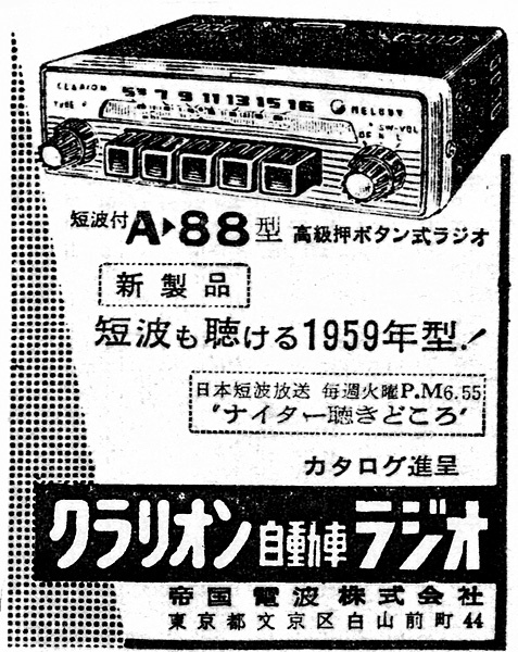 昭和乙ニュース（154）クラリオン自動車ラジオ 昭和33年: サンキyou広場 昭和世情史